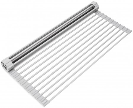 EMBATHER 20.8'' x 18.1'' Roll Up Dish Drying Rack Over The Sink