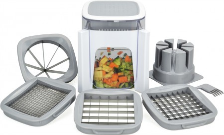 Wholesale SIHAO stainless steel multifunctional fruit chopper slicer  vegetable cutter w/ 4 Blades Fruits Dicer From m.