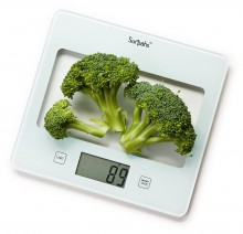 Surpahs Shiny Small Lightweight Digital Bathroom Scale w/ BMI