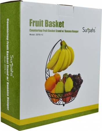 Surpahs 2-Tier Countertop Fruit Basket Stand 